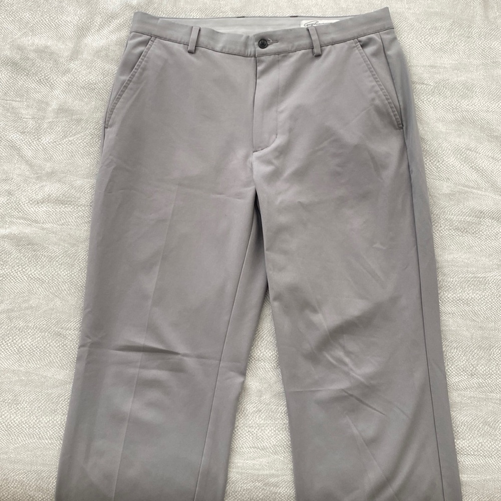 Men’s Greg Norman Dress pants - 90% polyester - Light Grey - 32” x 32”